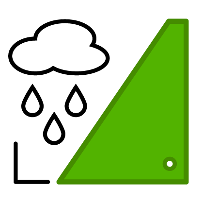 Icon einer Regenplane